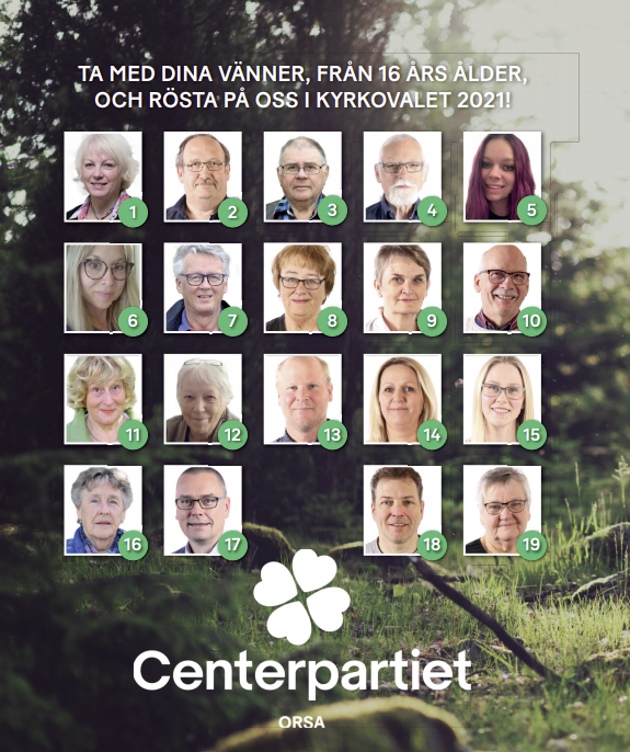 2021 Kyrkoval - Centerpartiet